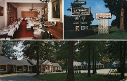 Gateway Motor Lodge and Old Budapest Hungarian Restaurant Fairfax, VA Postcard Postcard Postcard