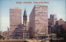 Penn Center and City Hall Philadelphia, PA Postcard Postcard Postcard