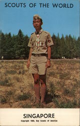 Singapore - Scouts of the World Boy Scouts Postcard Postcard Postcard