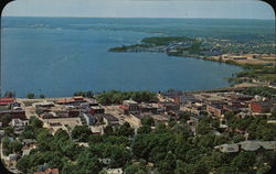 Aerial View Cadillac, MI Postcard Postcard Postcard