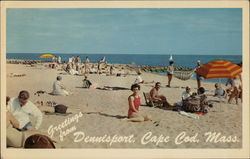 Town Beach Dennis Port, MA Postcard Postcard Postcard