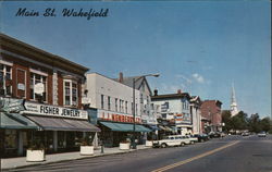 Main Street Wakefield Massachusetts Postcard Postcard Postcard