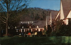 Sanders Court and Cafe Asheville, NC Postcard Postcard Postcard