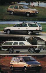 1987 Ford Wagons Cars Postcard Postcard Postcard