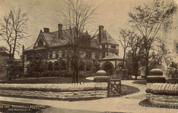 Ex Gov. Bushnell's Residence Springfield Ohio