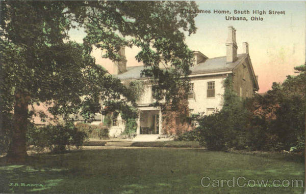 The James Home, South High Street Urbana Ohio