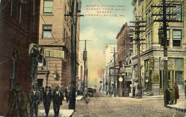 North Pittsburgh Street From Main Street Connellsville Pennsylvania