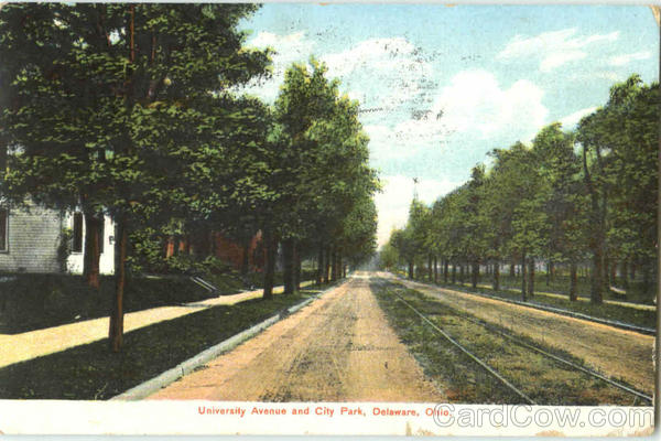 University Avenue And City Park Delaware Ohio