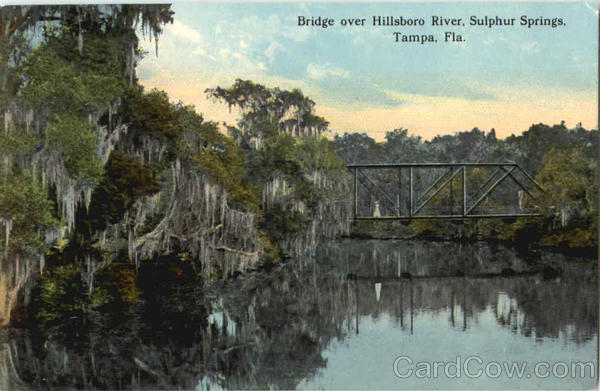 Bridge Over Hillsboro River, Sulphur Springs Tampa Florida