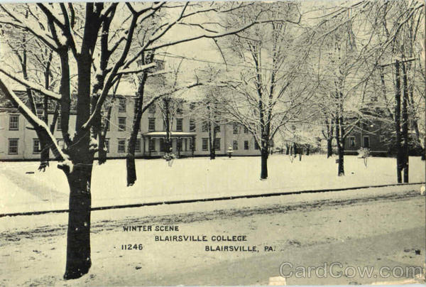 Winter Scene, Blairsville College Pennsylvania
