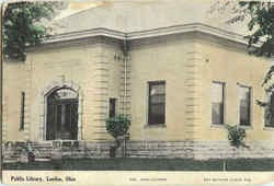 Public Library London, OH Postcard Postcard