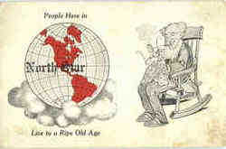 People Are Here In North Star Postcard