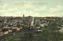 Panorama View Business Section Postcard