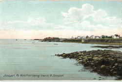 Waterfront Looking Towards W. Jonesport Postcard