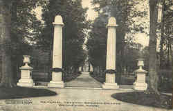 Memorial Gateway Bowdoin College Postcard