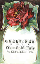Greetings From Westfield Fair Postcard