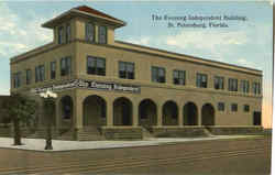 The Evening Independent Building Postcard