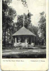 City Park Band Stand DeKalb, IL Postcard Postcard