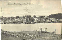 Saranac Lake Village And Lake Flower New York Postcard Postcard