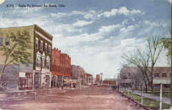 Santa Fe Avenue La Junta, CO Postcard Postcard