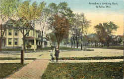 Broadway Looking East Postcard