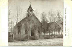 Catholic Church Dillon, MT Postcard Postcard