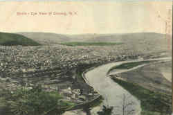 Bird's Eye View Of Corning Postcard