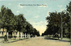 Henderson Street Fort Worth, TX Postcard Postcard