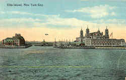 Ellis Island Postcard
