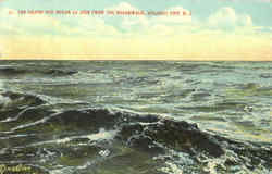 The Grand Old Ocean As Seen From The Boardwalk Postcard
