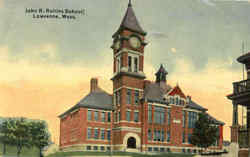 John R. Rollins School Lawrence, MA Postcard Postcard