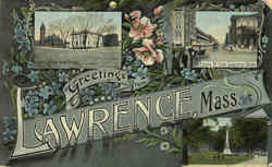 Greetings From Lawrence Massachusetts Postcard Postcard