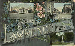 Greetings From Lawrence Postcard