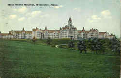 State Insane Hospital Postcard