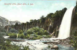 Spearfish Falls, Black Hills South Dakota Postcard Postcard