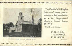 Congregational Church Cornish, NH Postcard Postcard