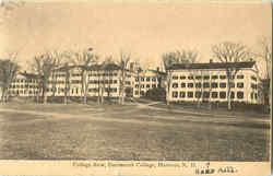 College Row, Dartmouth College Postcard