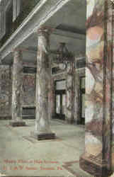 Marble Pillars At Main Entrance Scranton, PA Postcard Postcard