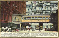 Philadelphia, Market Street Postcard