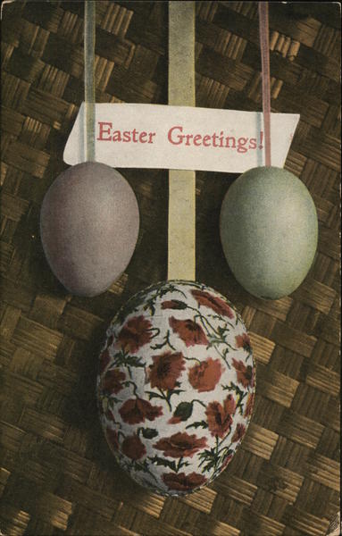 Easter Greetings! - Three Easter eggs