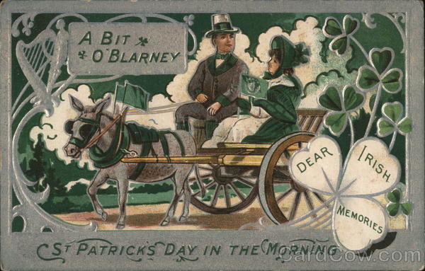 St Patrick's Day - Couple Riding in a Carriage St. Patrick's Day
