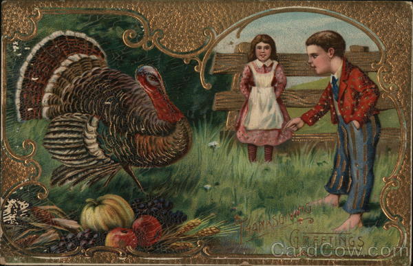 Thanksgiving Greetings Turkeys