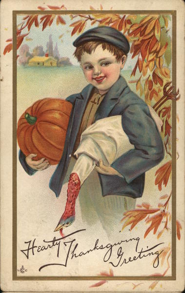 Hearty Thanksgiving Greeting Children