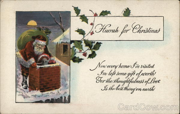 Hurrah for Christmas Santa Claus