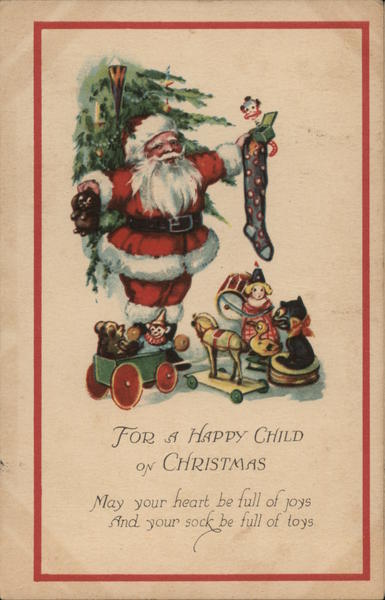 For a Happy Child at Christmas Santa Claus