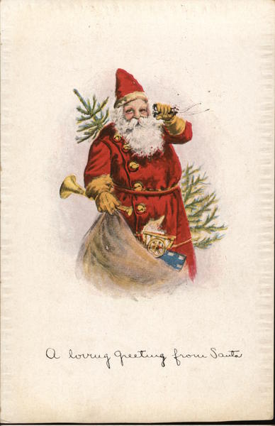 A loving greeting from Santa Santa Claus