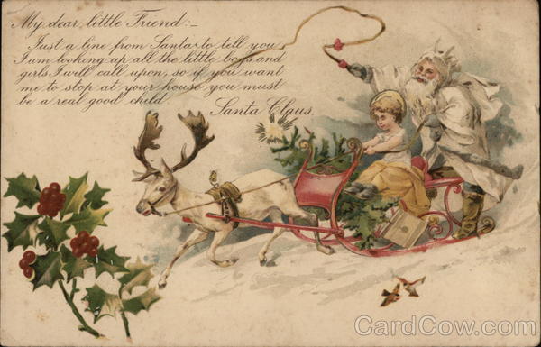 My Dear Little Friend Santa Claus