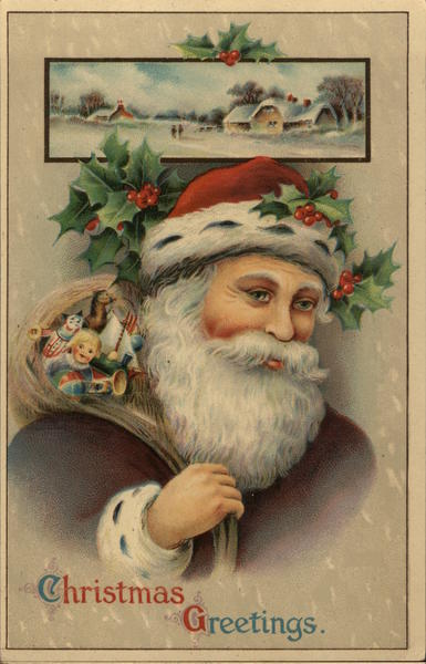 Christmas Greetings Santa Claus