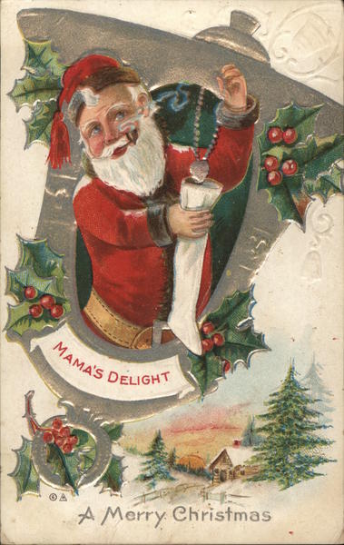 Mama' Delight Santa Claus Postcard