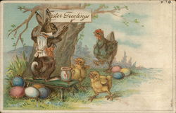 Easter Greetings Postcard